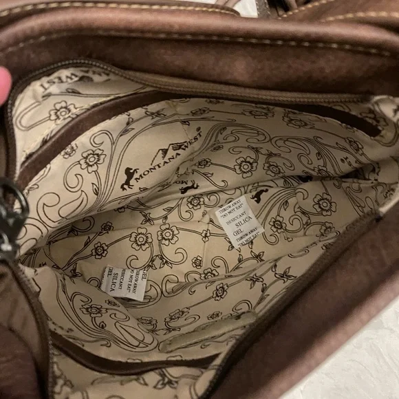 Montana West Aztec Crossbody NWT Beige - Picture 8 of 8